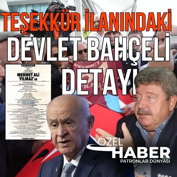 Mehmet Ali Yılmaz’ın ölümünün ardından ailesi tarafından verilen “Teşekkür” ilanında Devlet Bahçeli ismi yer almadı

#Özelhaber

patronlardunyasi.com/mehmet-ali-yil…