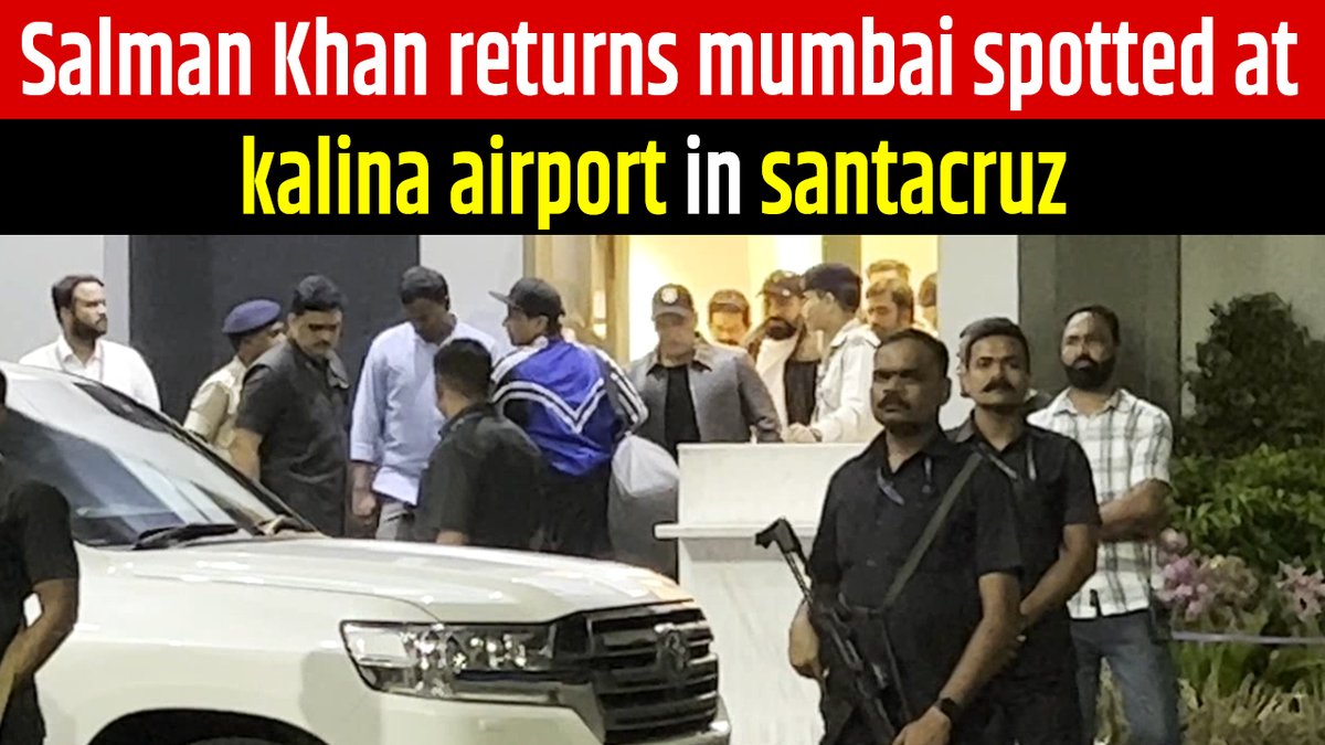 Salman Khan returns mumbai spotted at kalina airport in santacruz
#salmankhan #bollywood #KalinaAirport #spotted #bollywoodactor #bollywoodcelebrities #liveupdate #bollywoodupdates #mumbai #paparazzi #celebrities #BollywoodNews #actors #actresses #trendingnow #SaveraStarTalks…