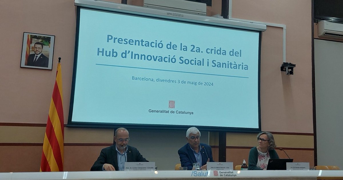 Inici de la presentació de la 2a crida del <a href="/HiSShubinnova/">HiSS Hub d'Innovació Social i Sanitària</a> . La 1a va centrar-se en la #soledatnovolguda, la 2a versa sobre la #desinstitucionalització. Elements clau per seguir promovent una vida digna I centrada en els #drets