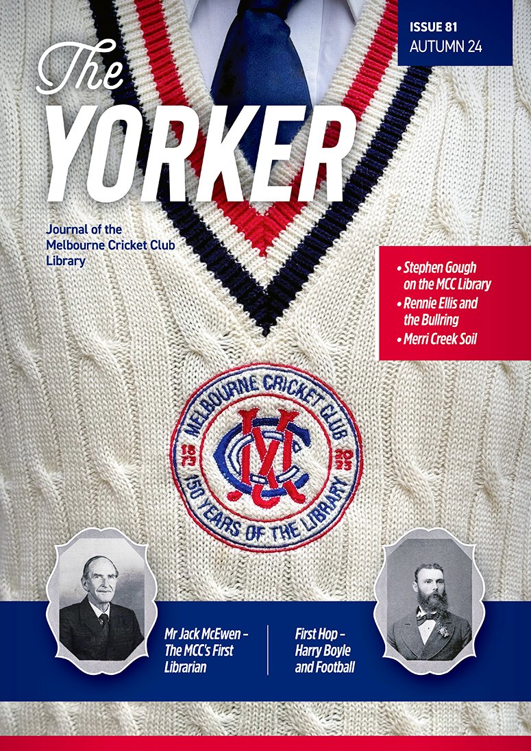 Good morning @MelbCCLibrary is now open for @MCC_Members attending today’s #AFLTigersDockers Rd8 @MCG, until start of third Quarter. Fact sheets are available to collect, and online at mcc.org.au/_/media/files/… or purchase copy of #TheYorker & Library 150th anniversary pins