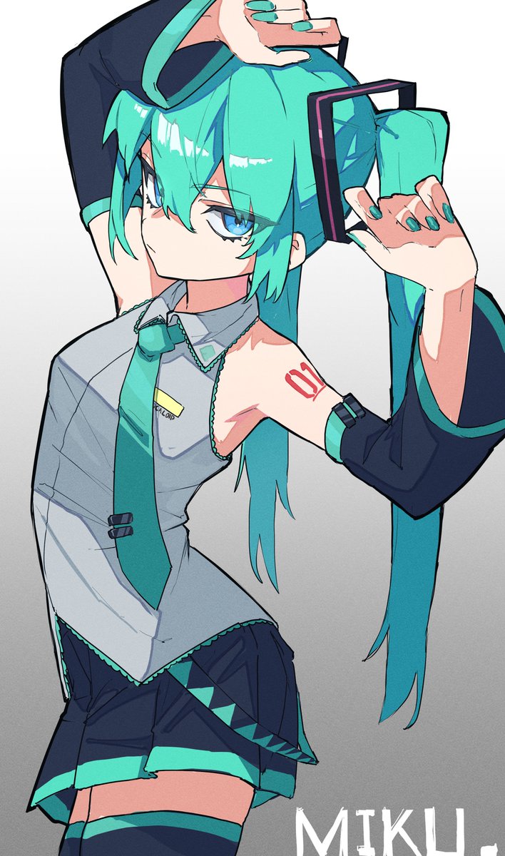 #初音ミク #初音ミクイラスト リハビリ兼ねて初音ミク～