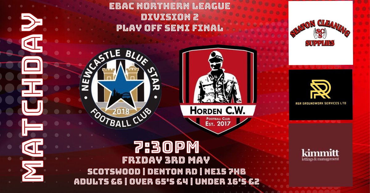 🔴⚫️ MATCH DAY 🔴⚫️ Play off semi-final day has arrived! We make the trip to Tyneside to play Blue Star. Hopefully the Marras supporters will be in good numbers tonight to get behind the lads. A win and we are through to Wednesday’s final but a defeat and the season is over.
