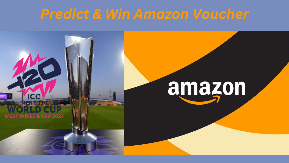 Predict the #T20WorldCup24 Winner and Win Rs.2000 Amazon Voucher 👉 Answer and Tag 5 of your friends 👉 Retweet