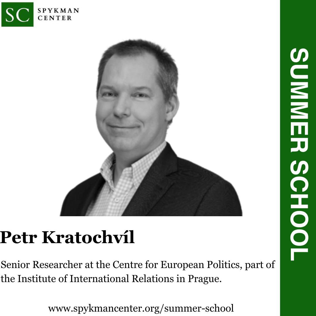 Summer School’ speakers❗️

Day 2: Prof. Kratochvíl is going to give a lecture on “Religions and Global disorder”

Petr Kratochvíl is a full Prof. of International Studies and a senior researcher at the Institute of International Relations in Prague

#spykmancenter #summerschool