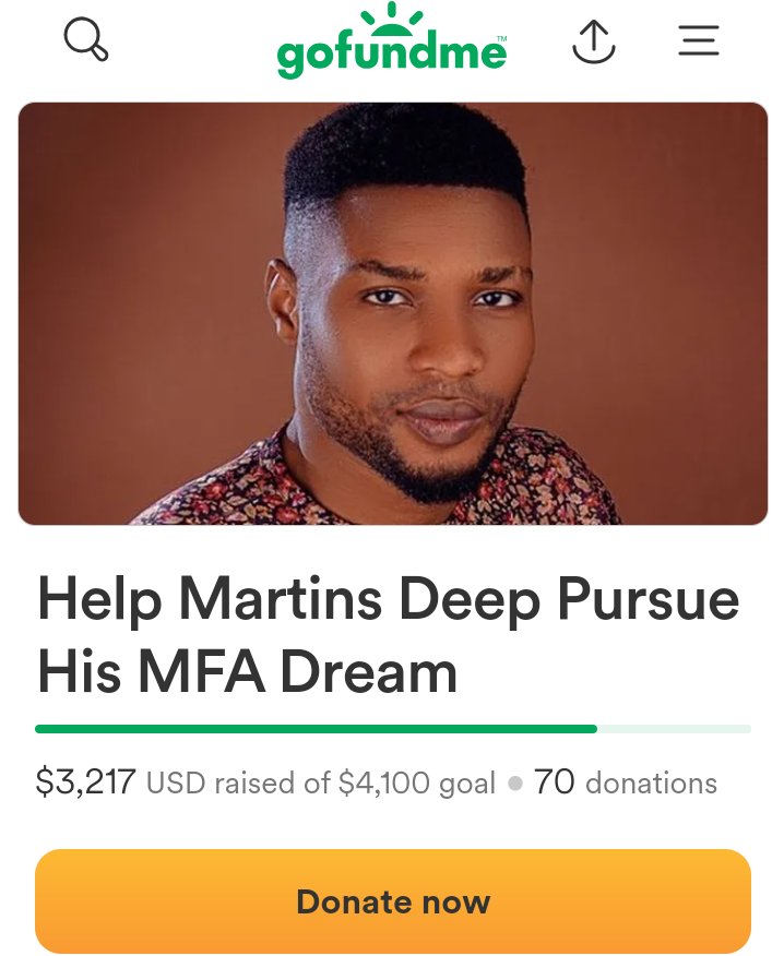 UPDATE! I'm more than grateful for the support so far. If you haven't already, please consider contributing to my GoFundMe campaign: gofundme.com/f/help-martins… Every little bit counts & brings me closer to making my dream a reality! 🙌 #WritingCommmunity