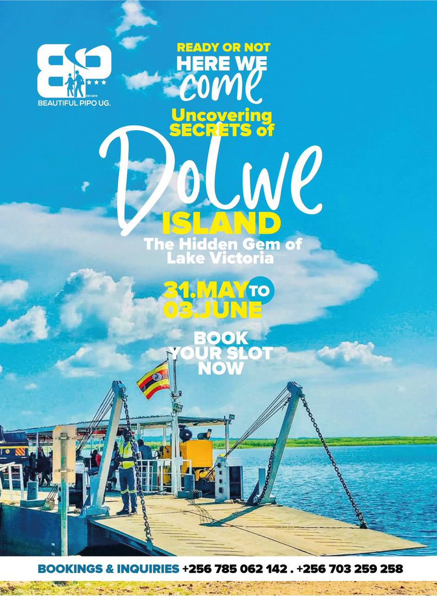 🔇🔈From 31st May to 3rd June 📍Dolwe Island 💴350k per person #SecretsOfDolwe