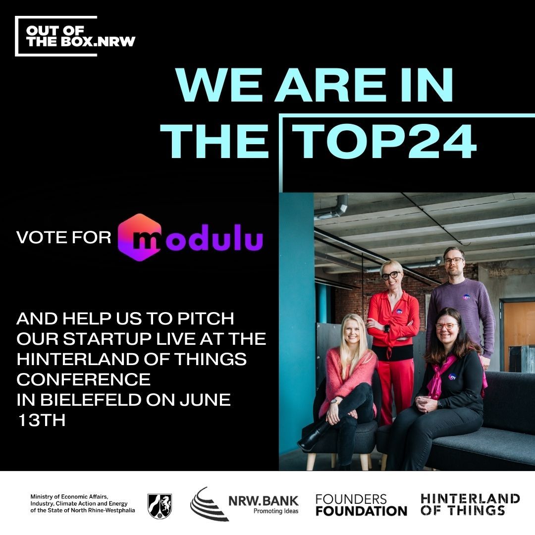 TOP24 Most Innovative Startups in NRW become TOP 10: OUT OF THE BOX NRW.Dr. Michaela Meier, who is our guest today in the #digikompetenzpodcast,is also among the TOP 24 with her EdTech startup modulu and can be voted for here: tinyurl.com/5d78zd82 #innovation #startups #edtech