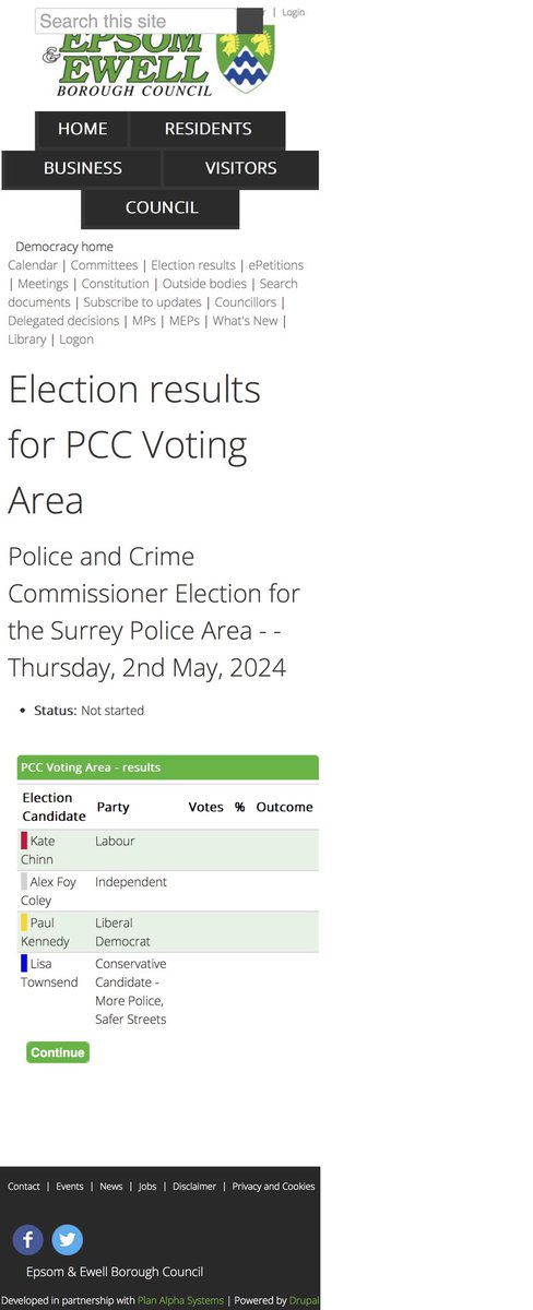 Epsom & Ewell election results 👏