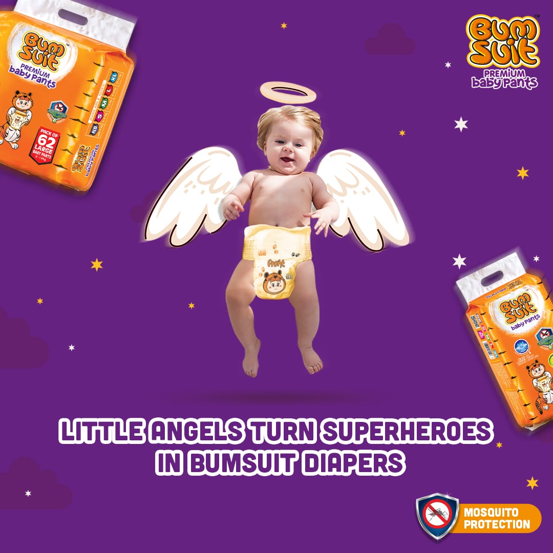 Introducing superheroes, the happy babies who wear Bumsuit

Order now on Amazon

#BumSuit #Comfort #CottonySoftness #SoftSoft #BabyCare #BabyDiaper #Diaper #Baby #NatureCare #BacteriaFree #Antibacterial #MosquitoRepellent #MosquitoProtection #Durability #Comfortable #Amazon