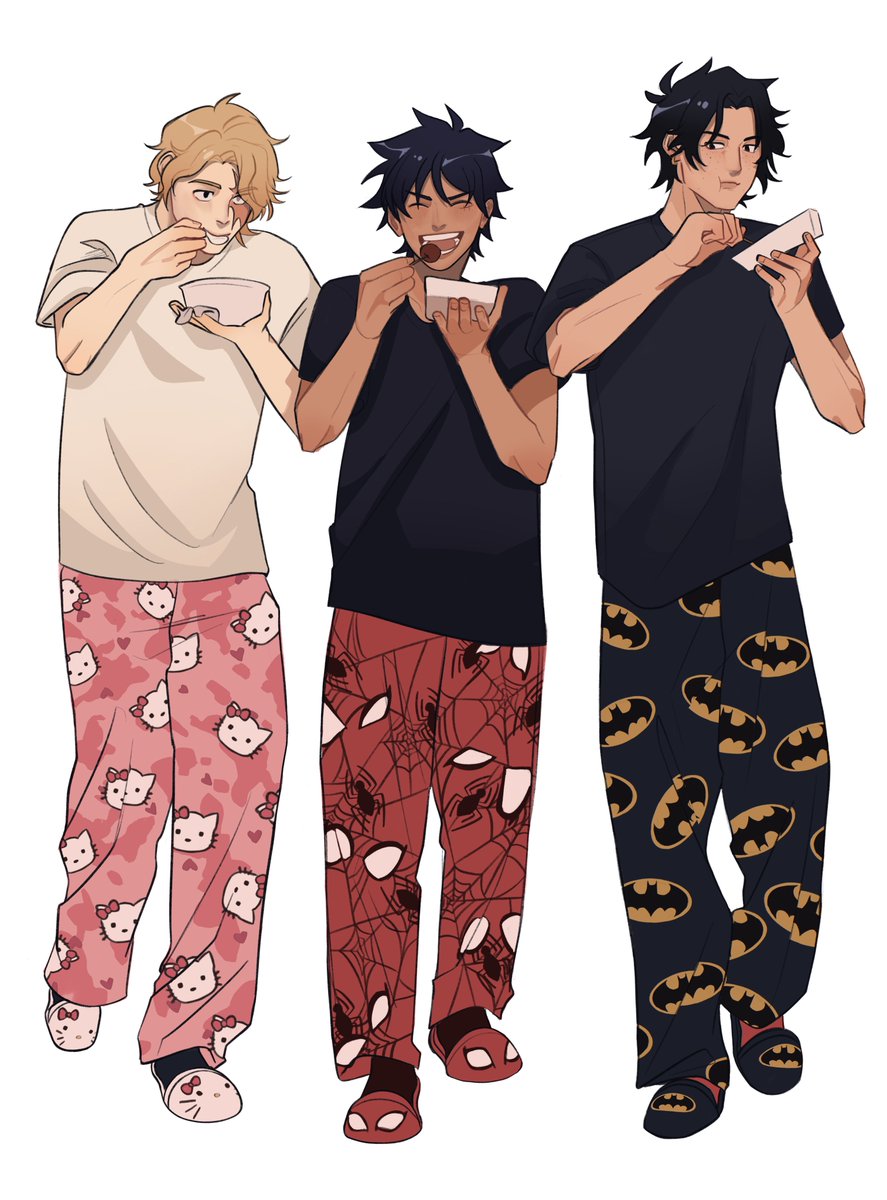 they go out in their matching jammies #ONEPIECE