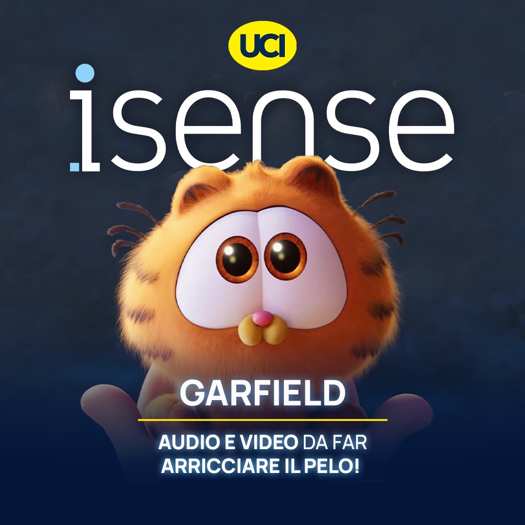 Garfield, il famoso gatto di casa che odia il lunedì e ama le lasagne, è tornato sul grande schermo e vi aspetta da UCI Cinemas! ✨ Potrete vederlo anche nelle nostre sale esclusive iSense ed XL! 🍿🍕 iSense🎟️ ucicinemas.it/film/2024/garf… XL🎟️ ucicinemas.it/film/2024/sala…