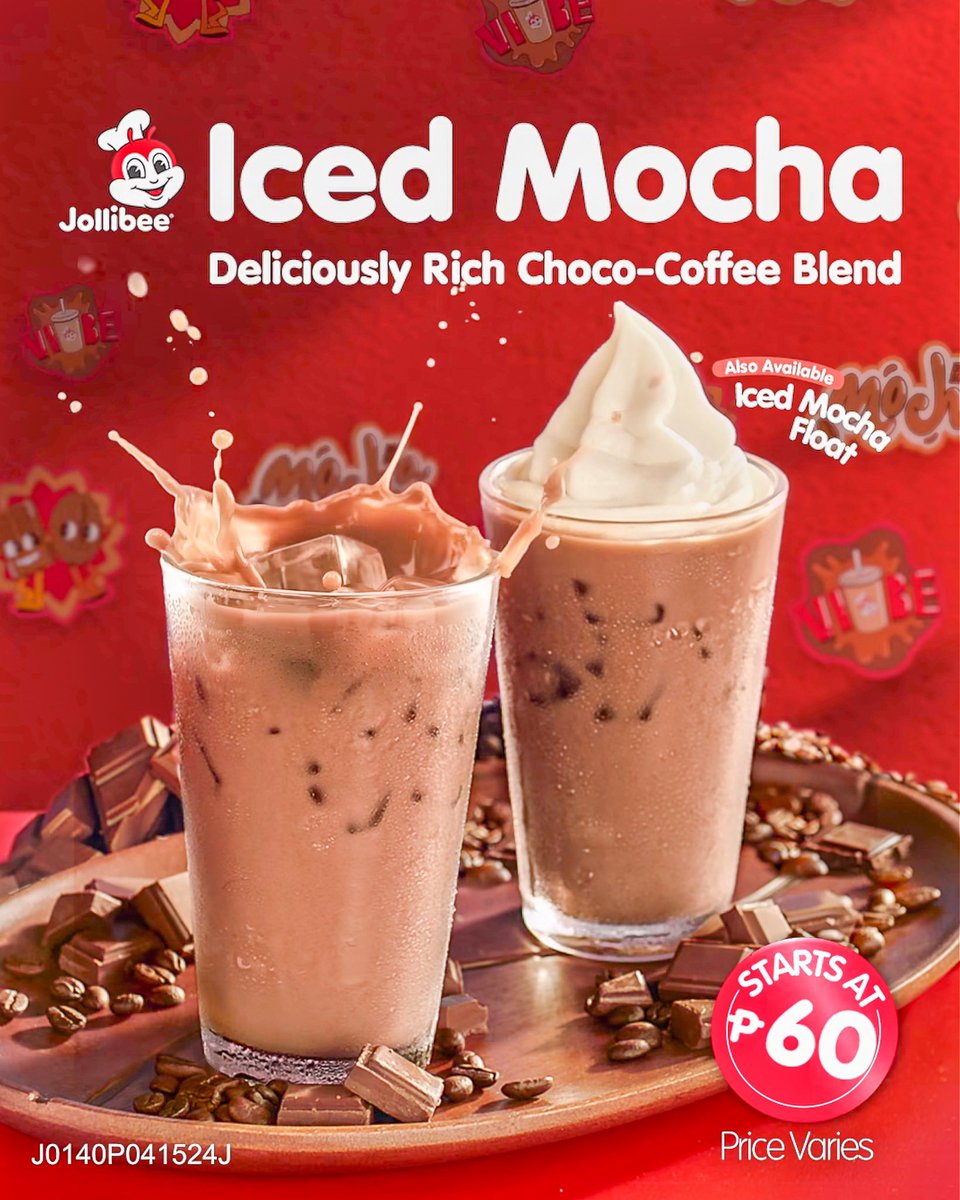 Get that vibe with the ALL-NEW Jollibee Iced Mocha! A deliciously rich chocolate-coffee blend that is perfect this summer season! 🧊🥤🍫

Grab yours now, located at G/F level! 

#FunInTheFinds #iLoveMarketMarket