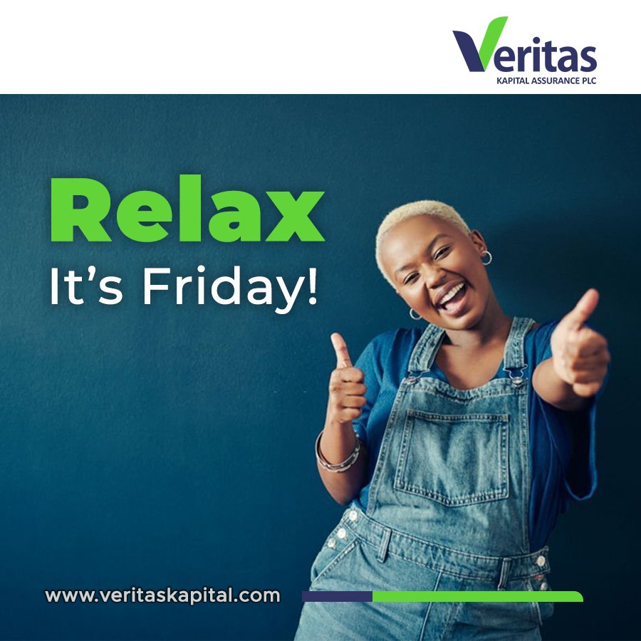 Relax it's Friday!

#TGIF #fridayvibes #veritaskapital #vkacares #weekend #weekendvibes #VKA #insurance