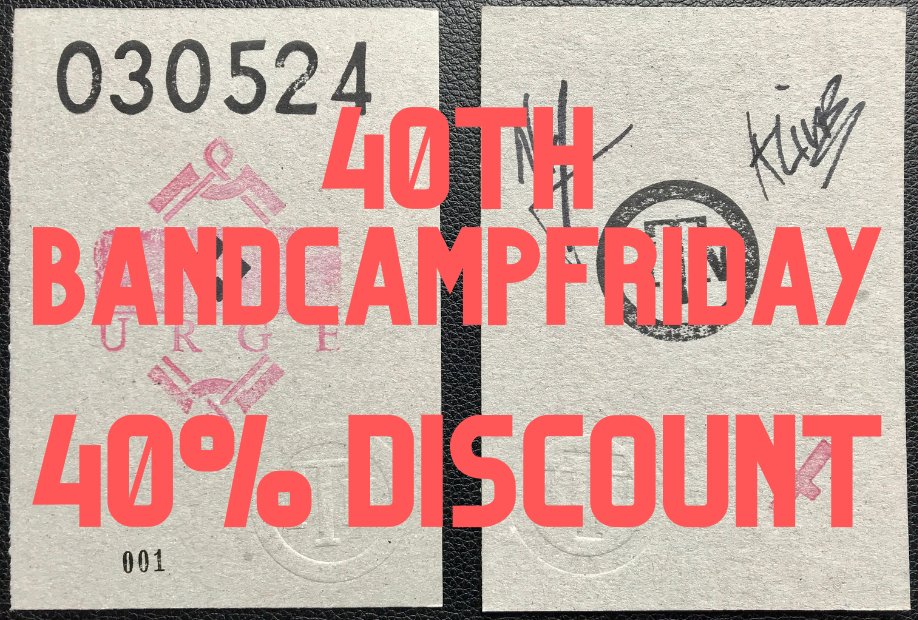 To celebrate the 40th BandcampFriday we're offering a 40% discount on everything today.
 
The first 100 physical orders will receive a special signed '030524 Urge' card.
Use the code ‘030524’ on checkout.
inthenursery.bandcamp.com/merch
