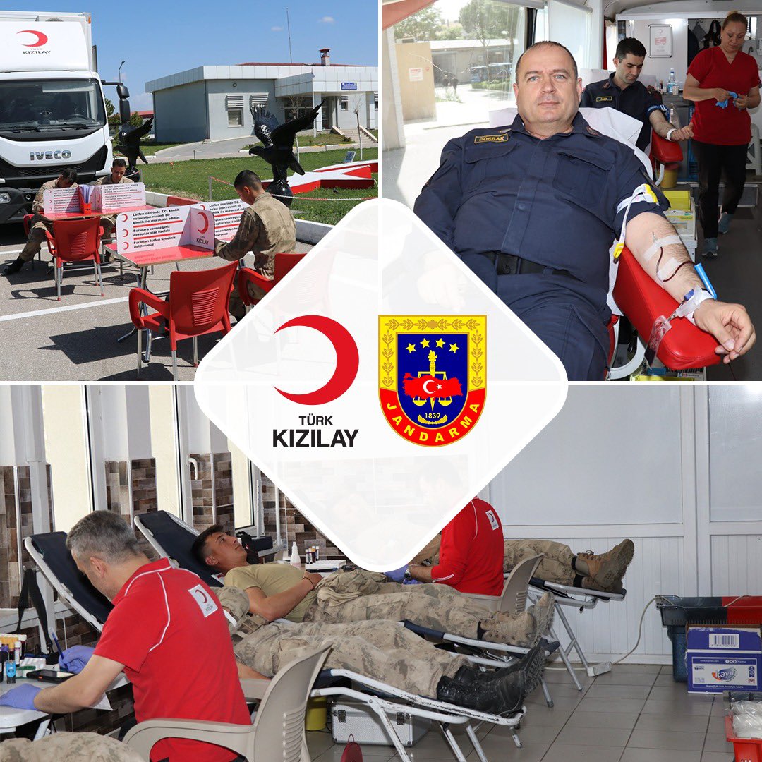 Her Damla Kan Bir Can🩸

Balıkesir İl Jandarma Komutanlığı, Van Jandarma Hava Grup Komutanlığı ve Safranbolu Jandarma Komando Eğitim Merkez Komutanlığı emrinde görevli personelimiz, Kızılay'a kan bağışında bulunmuştur.
📍Balıkesir
📍Karabük
📍Van
#Jandarma