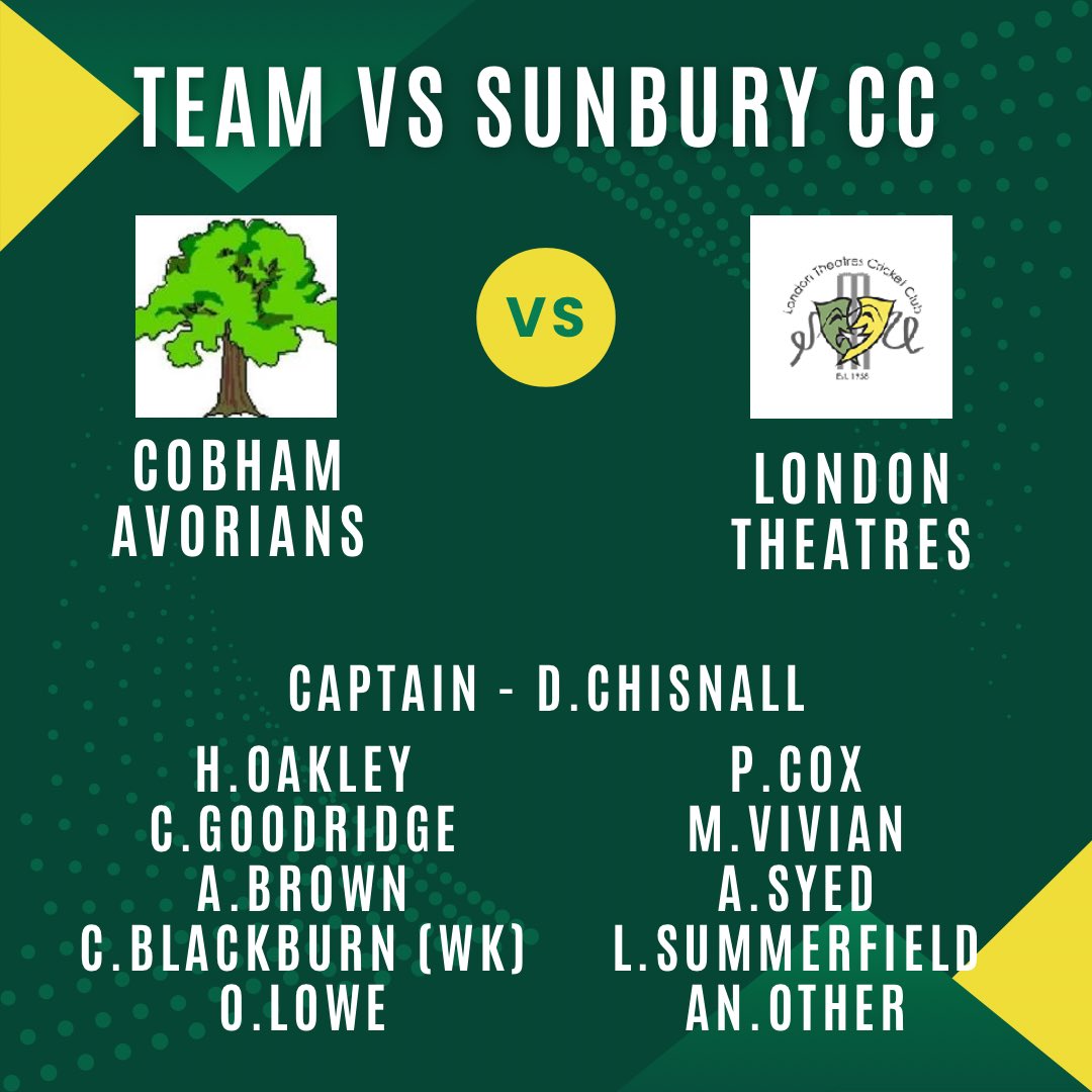 We're almost done with another week, and I'm sure you're all looking forward to the long weekend as much as we are! Our next game is against @cobhamavorianscc, and we're hoping for clear weather. Can it be Sunday already?