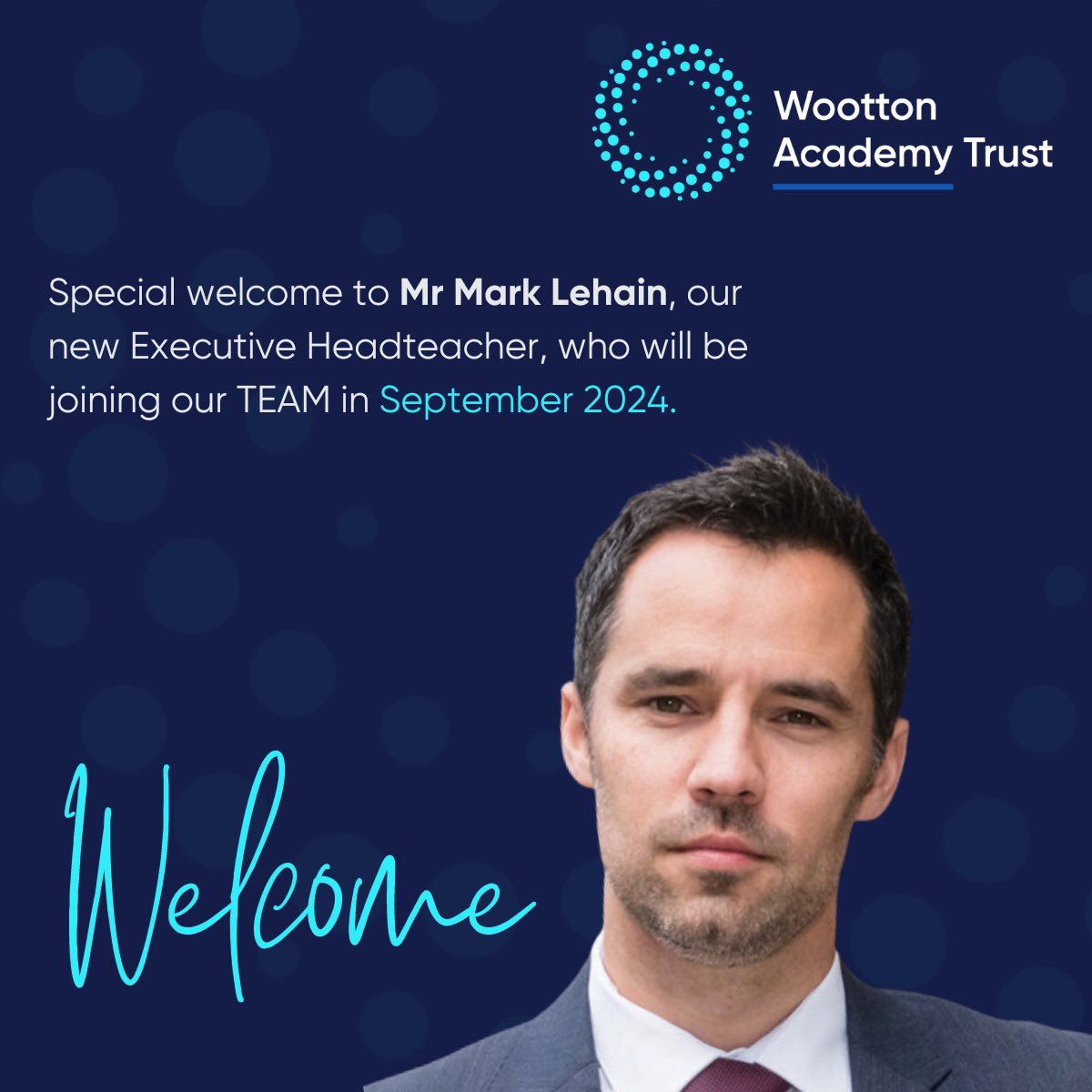 We are pleased to announce that, @lehain has been appointed as our new Executive Headteacher. We look forward to welcoming Mark in the autumn term!