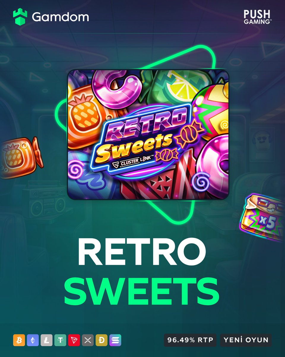 🍬Yeni Oyun: Push Gaming'den Retro Sweets! 🍬

Retro Sweets'te nostaljik şeker temalı maceranın ve tatlı kazançların tadını bahsinizin 10.000 katına kadar heyecan verici bir maksimum kazançla çıkarmaya hazır olun! 🍭

Oyunun tadını çıkarmanız için ücretsiz çevirmeler veriyoruz!