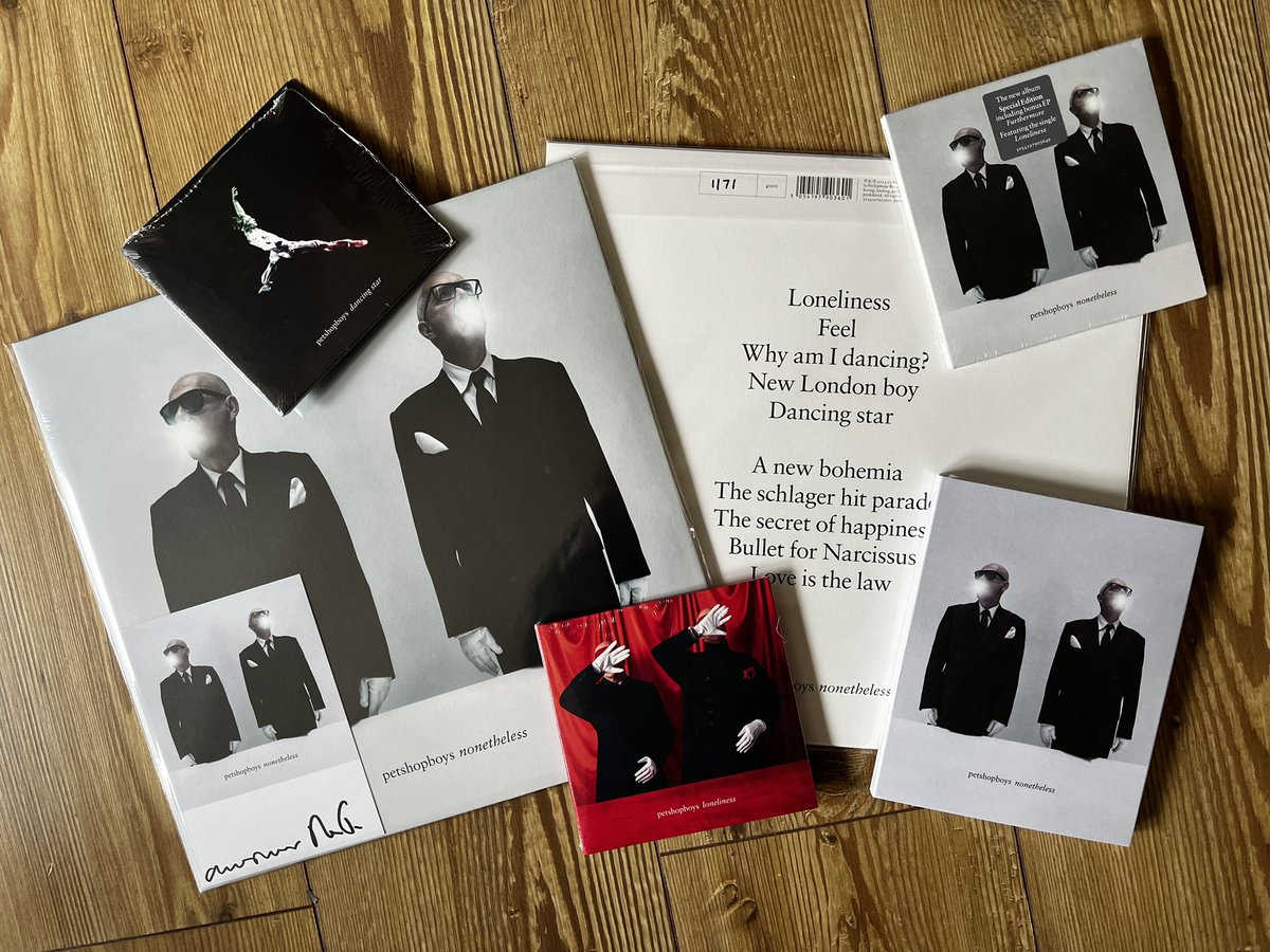 Postie has just delivered @petshopboys Dancing Star. The newest addition to my Nonetheless family. Just waiting for the Japanese CD from Tower Records Japan. Loving this album more after each play. Can’t wait to hear this performed live at @KOKOLondon . @sdedition @BloodRecs