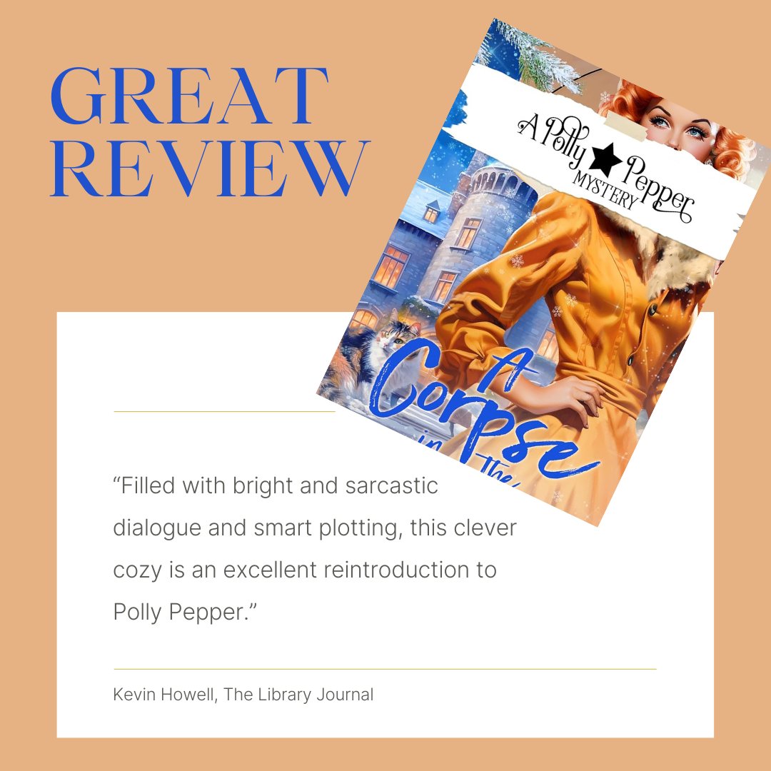 THANK YOU, LIBRARY JOURNAL for this terrific review of my latest cozy mystery, "A Corpse in the Castle." 
#cozymystery, #mysterybooks, #IARTG, #booktwitter