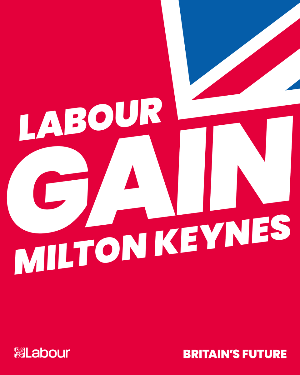 Labour GAIN Milton Keynes🌹