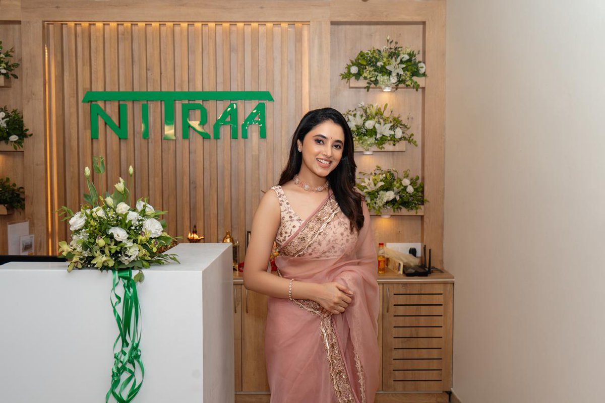 'An enchanting evening at the @Nitraa_furni OMR branch inauguration, heightened by the captivating presence of @priyankaamohan! 🌟 #GrandOpening #PriyankaaMohan'