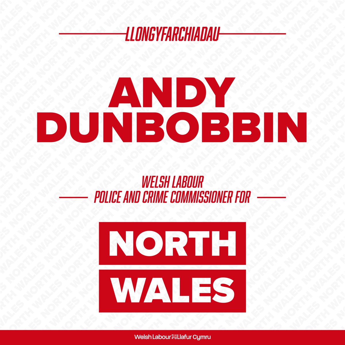 He’s back! Llongyfarchiadau @ACDunbobbin who has been re-elected as the Welsh Labour Police and Crime Commissioner for North Wales.