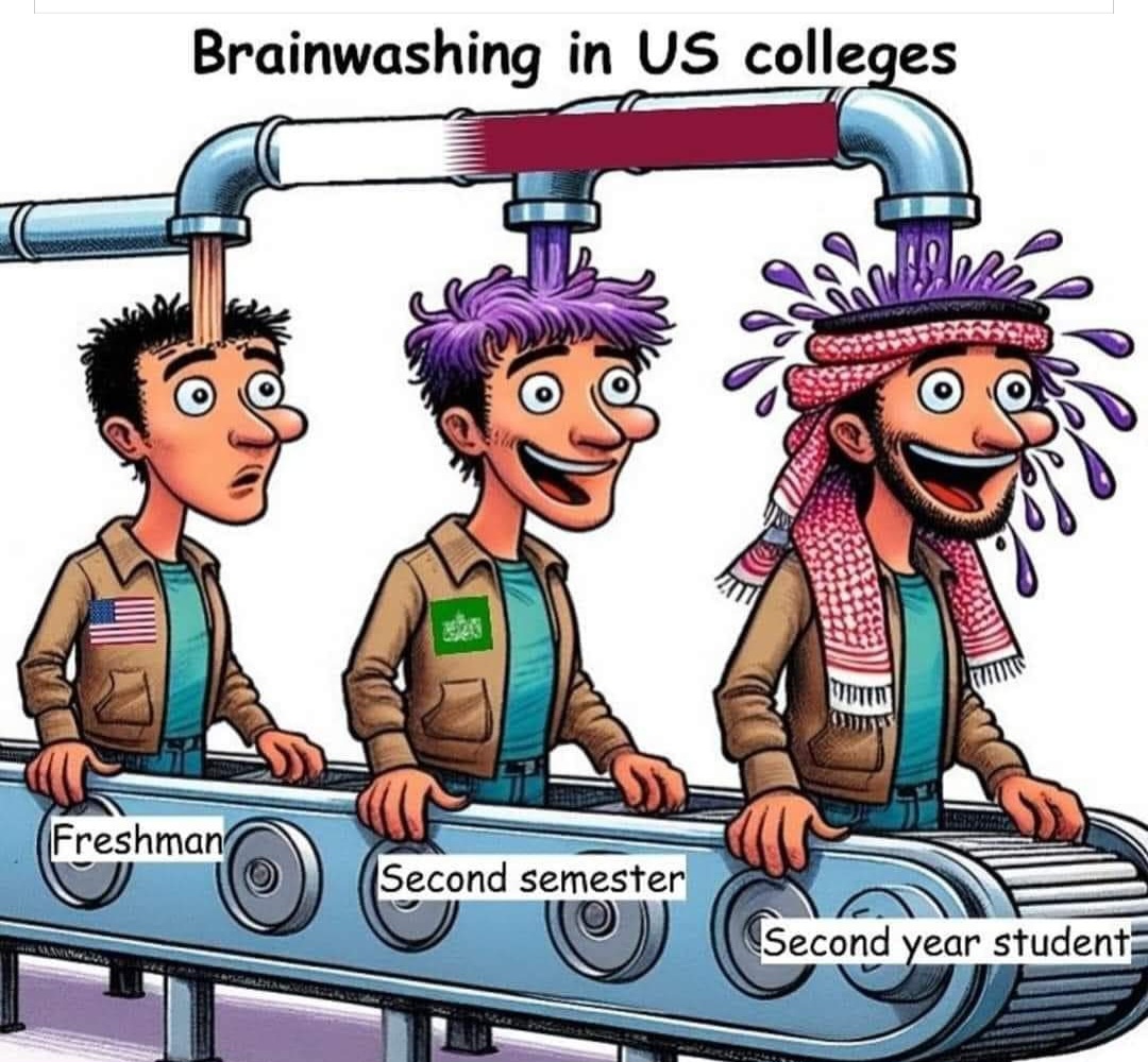 This is the reality!  
These socialist educational institutions are brainwashing good kids with leftist, anti-American propaganda!  

It is well past time to stand against this indoctrination!