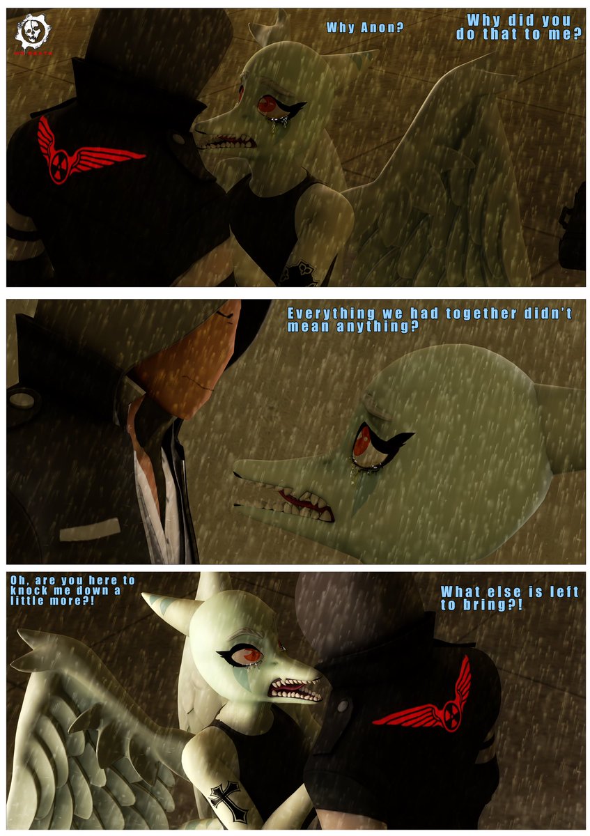 MR_Death95's tweet photo. ꧁༒☬𝓨𝓸𝓾 𝓪𝓻𝓮 𝓽𝓱𝓮 𝓼𝓲𝓷 𝓘 𝓱𝓪𝓿𝓮 𝓮𝔁𝓹𝓮𝓬𝓽𝓮𝓭☬༒꧂ Page [13/?]
Fang was designed by @AeridicCore
#SFM #SourceFilmmaker #Comic #SnootGame #GoodbyeVolcanoHigh #Scalie #dinosaurs #furryart #Ending2 #SnootGameArt

“Is there a cure for a broken soul?” https://t.co/p6DphLWlbh