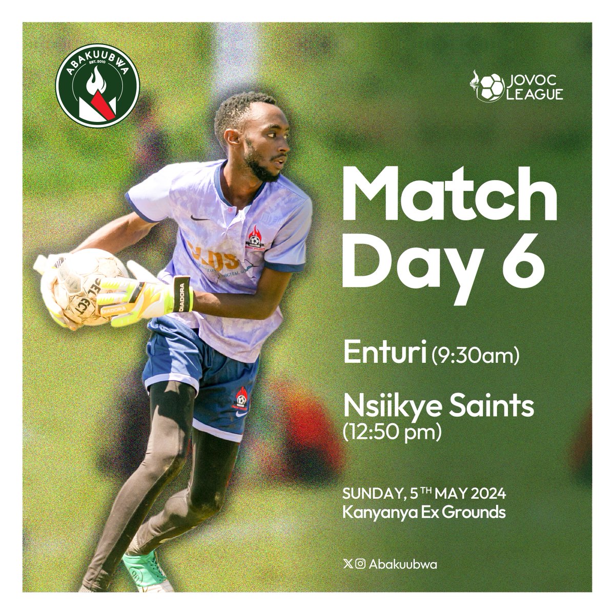 We're only here for networking. @EnturiFc and @nsikyesaints  If you score more than 0 goals against us, we leave the pitch and go drink our beer.
See you. #HembaGwake