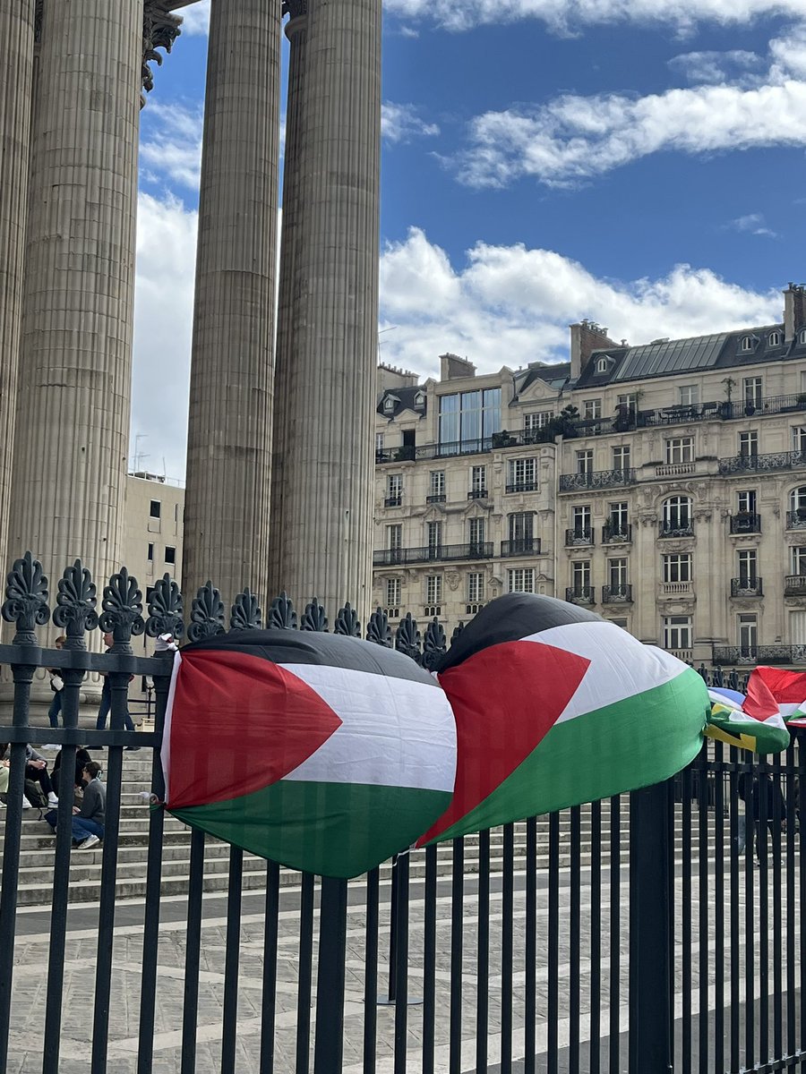 🔴 Du monde place du Panthéon pour la paix en Palestine, contre le génocide et contre la répression ! 📣 « Free Free Free Palestine🇵🇸 »