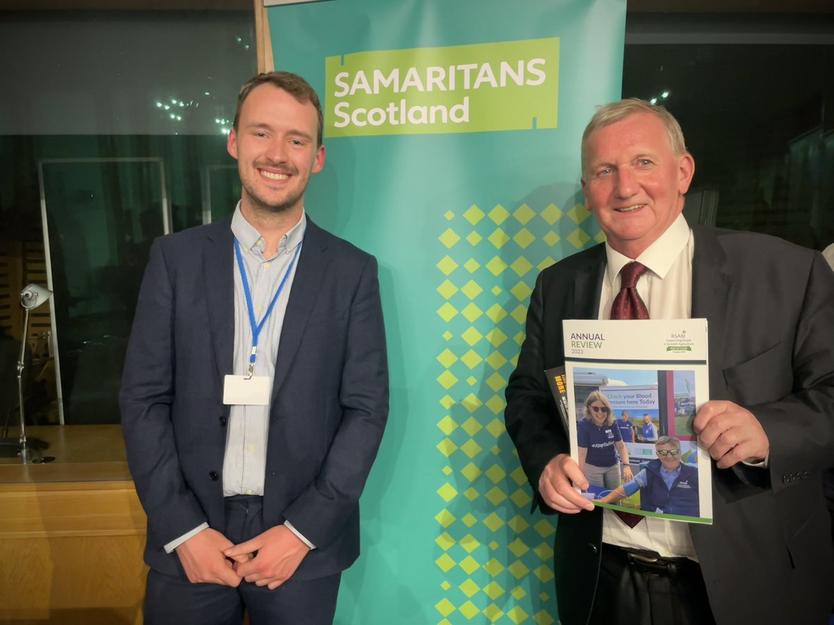 Suicide is the biggest cause of death in men under 50. In @ScotParl organisations including @SamaritansScot came together to highlight what support is available. I thank them all for the work they do. No one should feel ashamed for reaching out - support is always available.