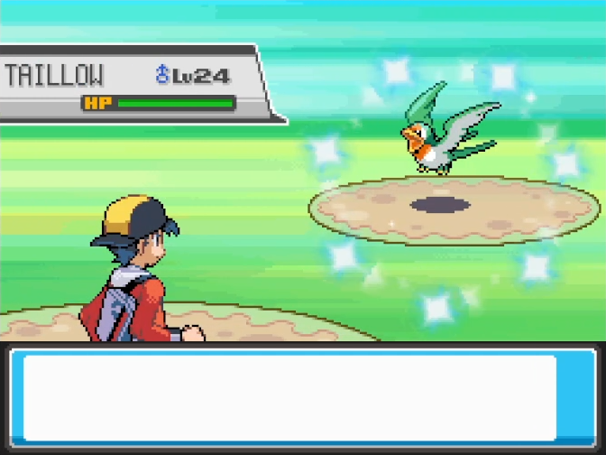 Shiny Taillow After 19,232 Headbutt Encounters in HeartGold! This is 30% vs a 70% Exeggcute so I thought I will end up with a few eggs, instead I got the bird I wanted