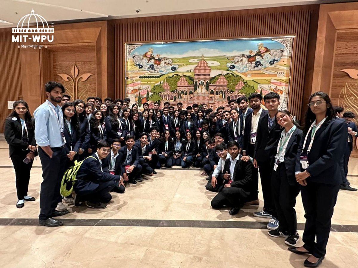 Our 84-strong MIT-WPU student delegation just returned from a whirlwind journey at Startup Mahakumbh in Delhi!

And guess what? They even had the honor of hearing from none other than Prime Minister Shri. Narendra Modi himself!

#MITWPU #StartupMahakumbh #Bharat #India