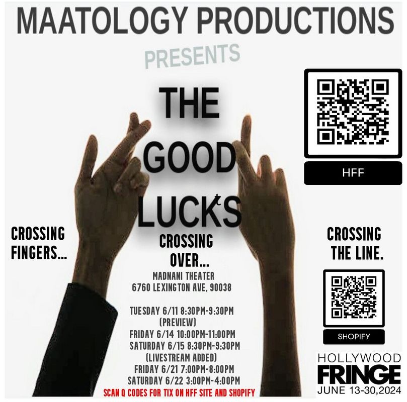 Tickets are now on sell for the premiere of The Goodlucks that will be staged and livestreamed @ The Madnani Theater in Los Angeles in June! For info and tix go to hollywoodfringe.org or shopmystuff.store #hff #hff24 #hollywoodfringe #lastage #TaylorSwift #Tylerperry