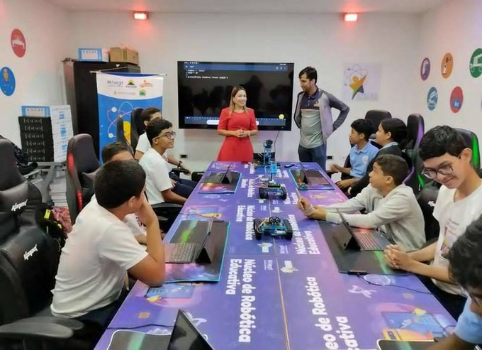 #Mincyt 📡| Realizan primer taller de programación de robótica educativa en Falcón . Más información aquí tinyurl.com/52z597wc #CienciaParaLaVida @Gabrielasjr @LaRosaInfoVE #VenezuelaCalorPatrio