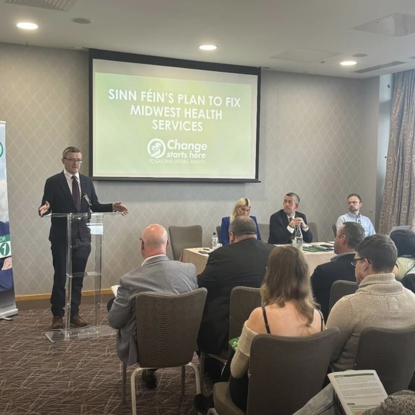 Great to launch Sinn Féin’s Health plan for the Mid West Region today with @QuinlivanTD & @paul_gavan. We need to get ahead of the challenges with new ideas & new leadership. We need 288 additional beds at UHL, end the recruitment embargo, fill the 200 vital & vacant posts,…