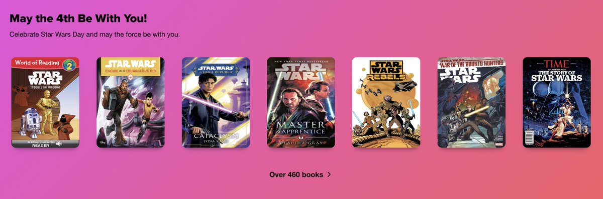 Are you ready for #MayThe4thBeWithYou? Celebrate with a book...or over 460 #StarWars books from the Citywide Digital Library on @Sorareadingapp! @NYCSchools