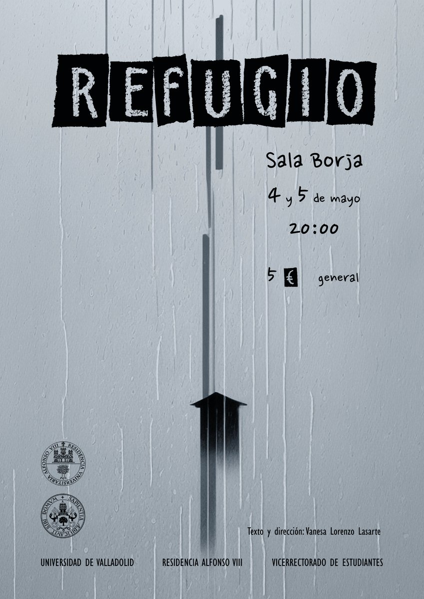 🎭Refugio trata sobre los más indefensos ante situaciones que no saben gestionar. Cuando un personaje misterioso que llega desde el otro lado de la ciudad, perturba su paz ellos saldrán de su zona de confort. 📅4 y 5 de mayo ⌚️20.00 horas 📌Sala Borja