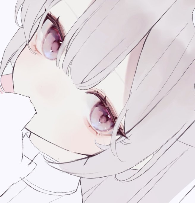 「close-up purple eyes」 illustration images(Latest)