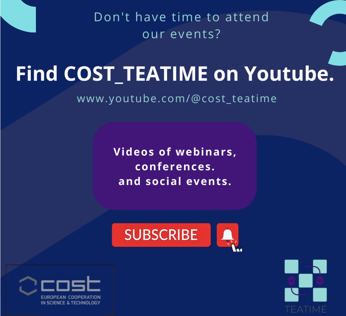 . @COST_TEATIME on salvestanud mitmeid huvitavaid neuroteaduse ja käitumisuuringute teemalisi webinare. Silmaringi avardavaid ettekandeid on nii psühhiaatriast, bioloogiast kui ka tehisintellektist:   
➡️youtube.com/channel/UC_4tI…
#AnimalResearch #3Rs #neuroscience #BOARD24