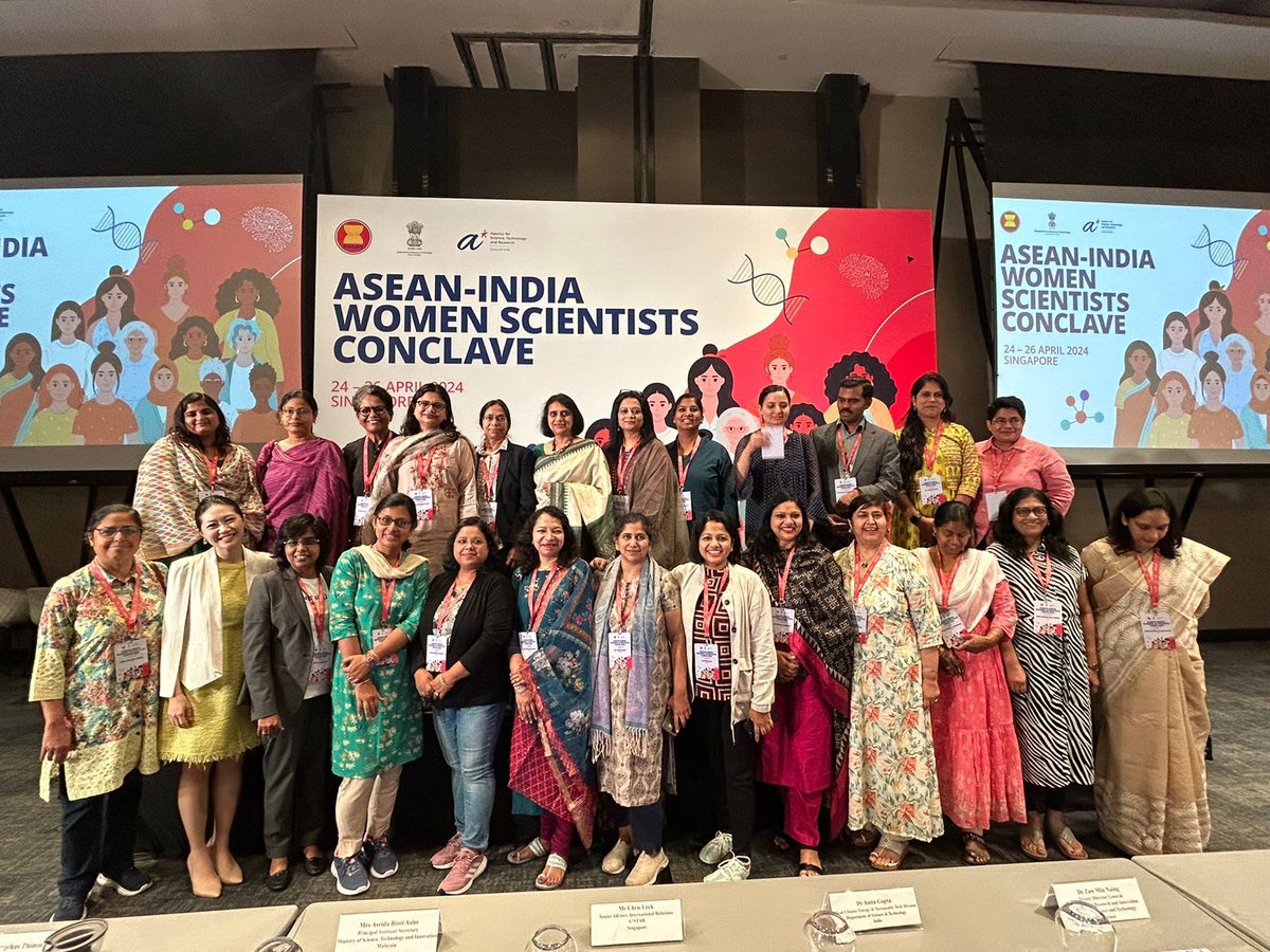 It was co-organized by Singapore’s Agency of Science, Technology and Research (A*Star) with @IndiaDST and ANRF with the support of the ASEAN Secretariat.
She was also selected among the 8 women scientists to be invited by High Commission India in Singapore.