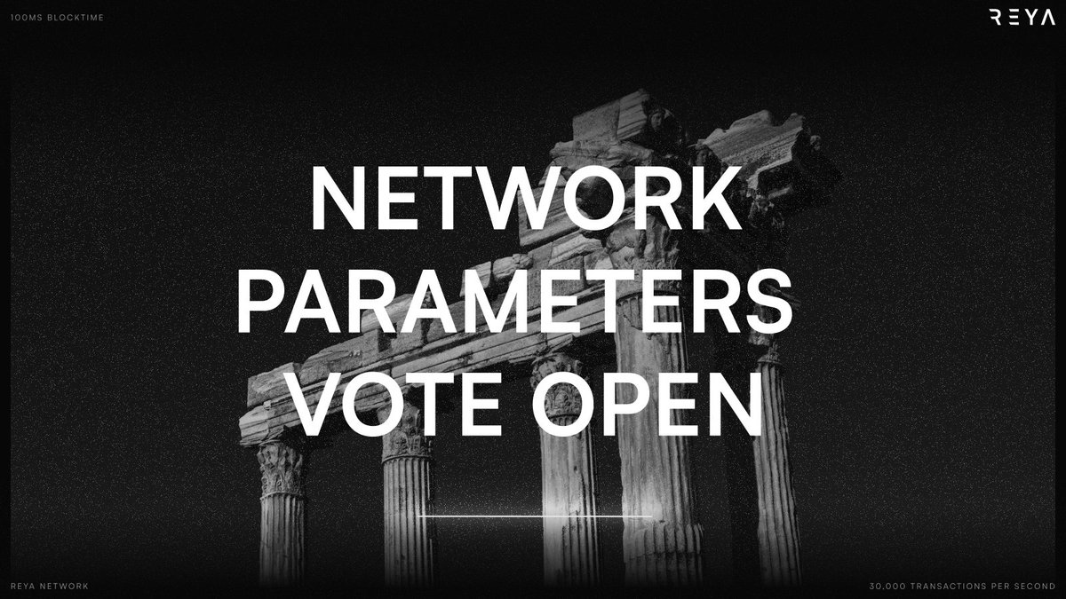 The snapshot is done and the first ever community vote for Reya Network is now live! This vote is for determining the risk parameters with Reya Network - a trading optimised network. To participate in the voting, one must possess voting power. How can you acquire voting power?…