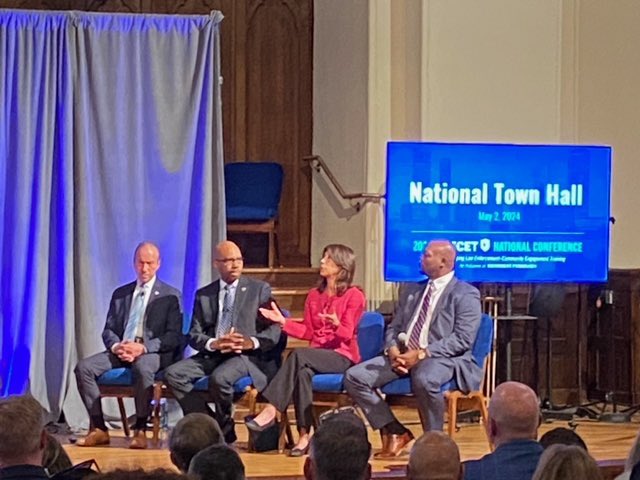 Spoke on the importance of measuring authentic police-community engagement at a powerful Town Hall last night at @MovementFWD’s conference in Atlanta. Honored to share the stage with @COPSOffice Dir Hugh Clements, @FBI Dep Dir Conte, and the inspirational @revmarkel !
