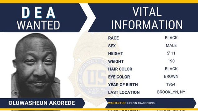 #FugitiveFriday: @DEADETROITDiv is looking for Oluwasheun Akorede; wanted for Heroin Trafficking. Learn more about this fugitive and find out about submitting a tip to the @USMarshalsHQ at dea.gov/fugitives/oluw…