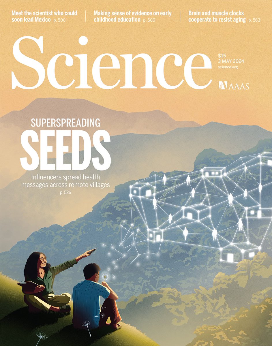 Network science in Epidemiology is on the cover of @ScienceMagazine The applications of complexity/networks to Population Health/Epidemiology go far beyond epidemics. science.org/doi/10.1126/sc… by @NAChristakis and @eairoldi