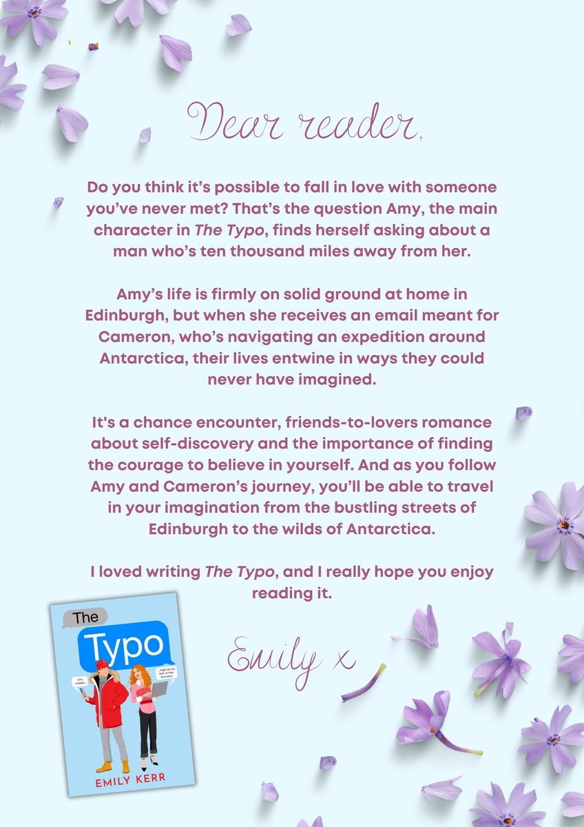 It’s publication day for The Typo! Out in ebook and audiobook (beautifully narrated by @beaton_eilidh) now! mybook.to/TheTypo