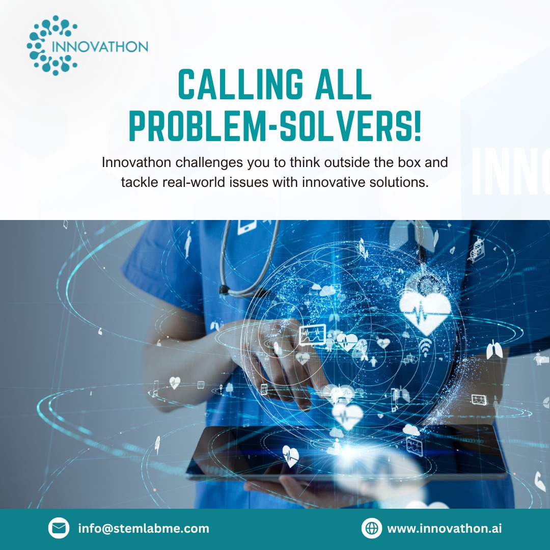 🌟 Attention all problem-solvers! 🌟

Get ready to dive into the ultimate challenge at Innavathon. 💡

Unleash your creativity, think outside the box, and revolutionize the world with your innovative solutions. 🚀

#Innovathon #ProblemSolvers #CreativeThinking #Ideation