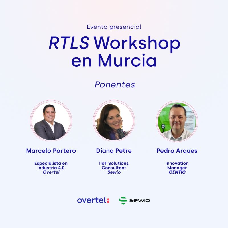 Participamos como ponentes en este interesante evento gratuito Sistemas de Localización en Tiempo Real (RTLS), junto a @SEWIOnet y @overteltech colabora a demás @CTCAlimentacion Las plazas son limitadas!! 
🗓️16 de Mayo
📍Marla Center
⏰ 15:45 -19:45
sewio.net/rtls-murcia/