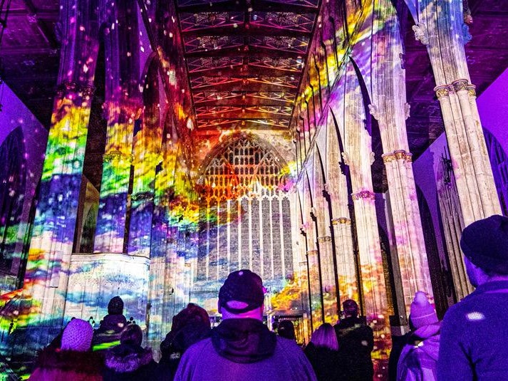 ✨Tickets are on sale for Space by @luxmuralis at @durhamcathedral ! Go on a sensational exploration through outer-space as spectacular projections appear on the cathedral's centuries-old architecture. ▶️9 - 13 October lnk.bio/s/luxmuralis #DurhamCultureCounty #luxmuralis